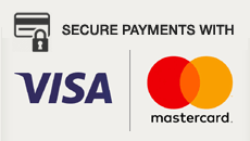 Secure payments with Visa and Mastercard